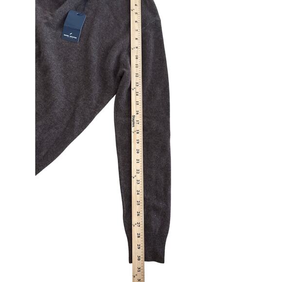 Daniel Hector 100% Cashmere Brown V-Neck Sweater NWT - Picture 6 of 8